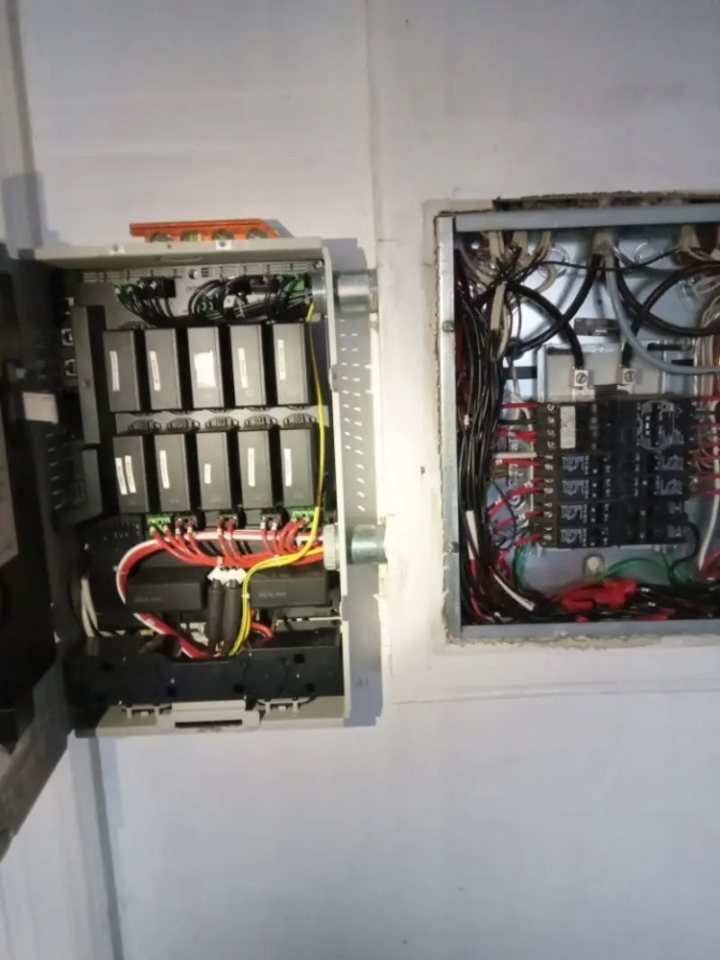 Electrical panel upgrade completed for Security Camera Wiring in Union